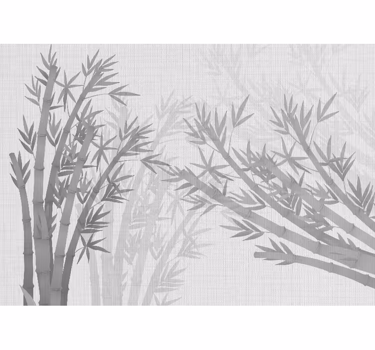 Tapisserie bambou silhouettes élégantes - TenStickers