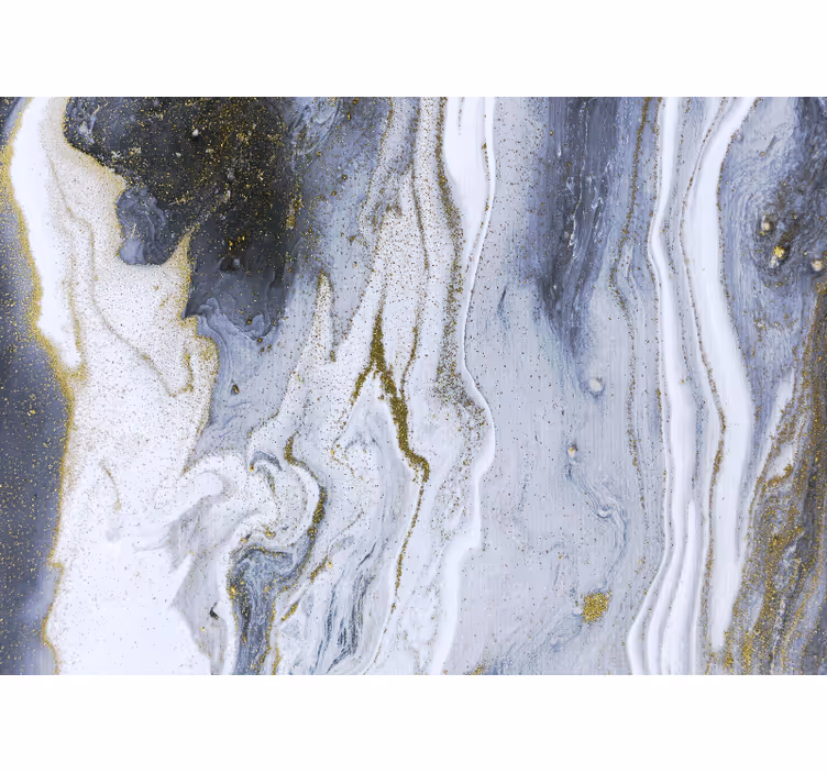 Tapisserie textures et motifs tourbillons de marbre élégant - TenStickers