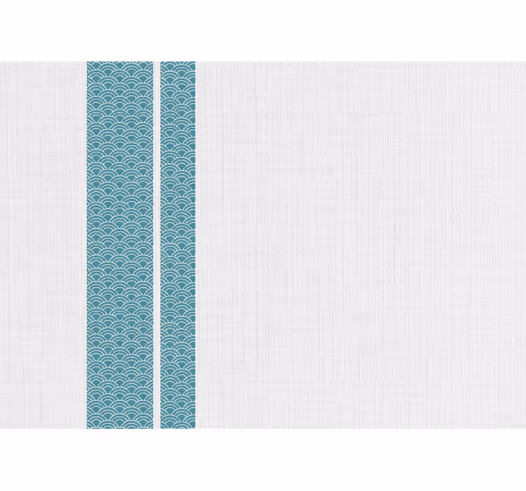 Tapisserie textures et motifs motif bleu ondulé - TenStickers