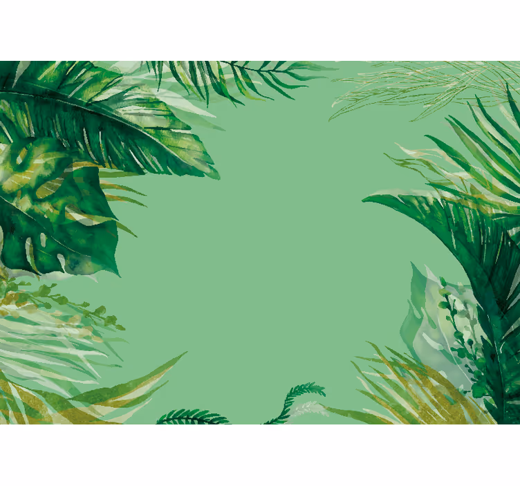 Papier peint nature composition de feuillage tropical - TenStickers
