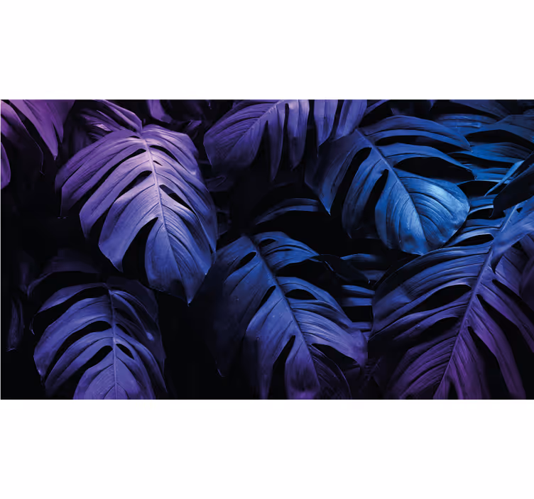 Papier peint nature motif de feuilles luxuriantes - TenStickers