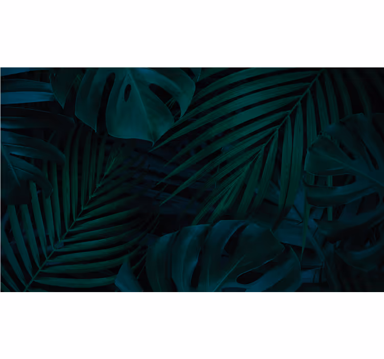 Papier peint nature vitrine de verdure tropicale - TenStickers