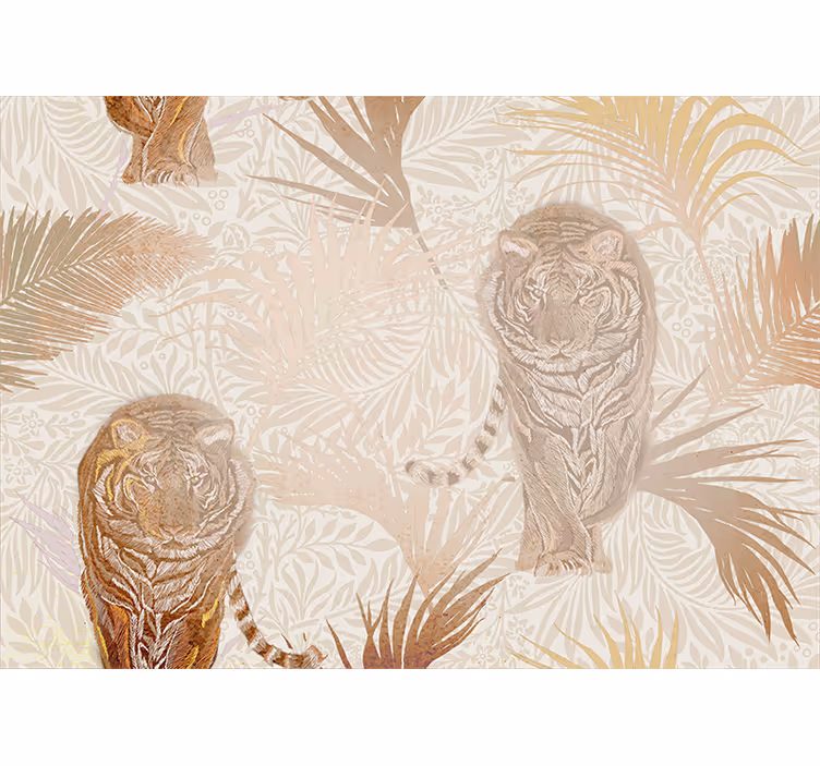 Tapisserie animaux tigre majestueux - TenStickers