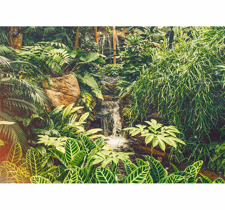 Papier peint nature havre tropical Éclatant - TenStickers
