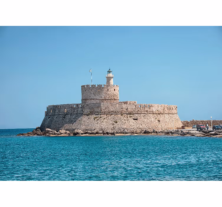 Tapisserie autres villes et de pays phare de rhodes - TenStickers