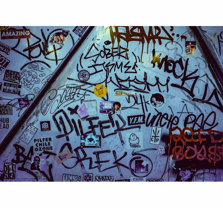 Tapisserie graffiti art de tag urbain - TenStickers
