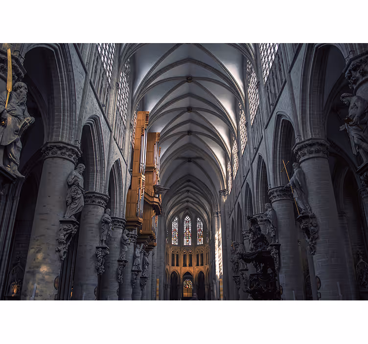 Photo murale cathédrale Saints-Michel-et-Gudule - TenStickers