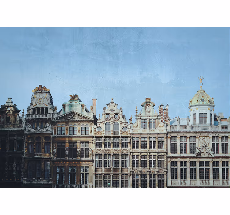 Photo murale maisons Grand-Place Bruxelles - TenStickers