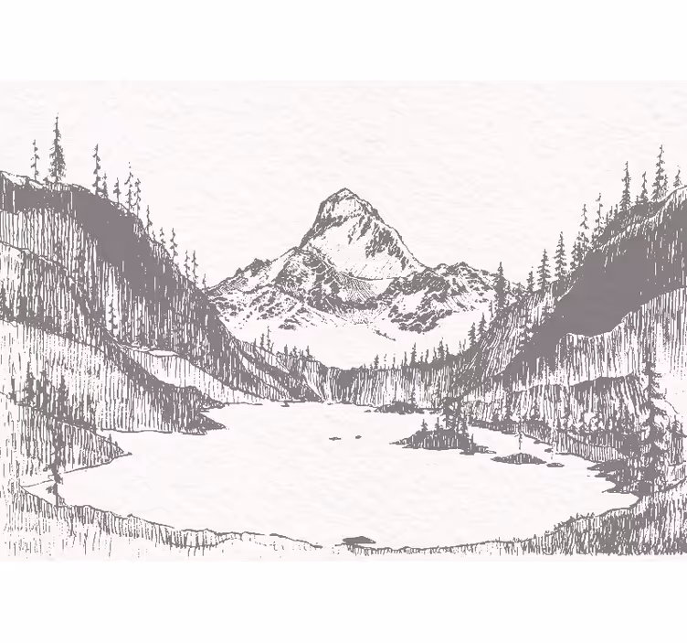 Papier peint panoramique scène jungle - TenStickers