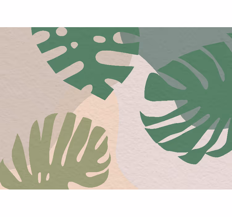 Papier peint panoramique feuilles de palmier - TenStickers