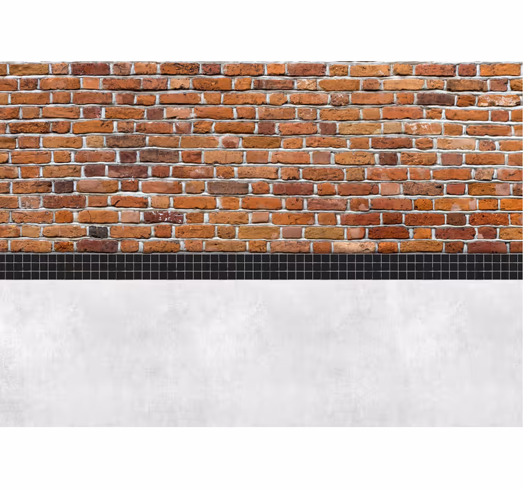 Tapisserie murale effet briques - TenStickers