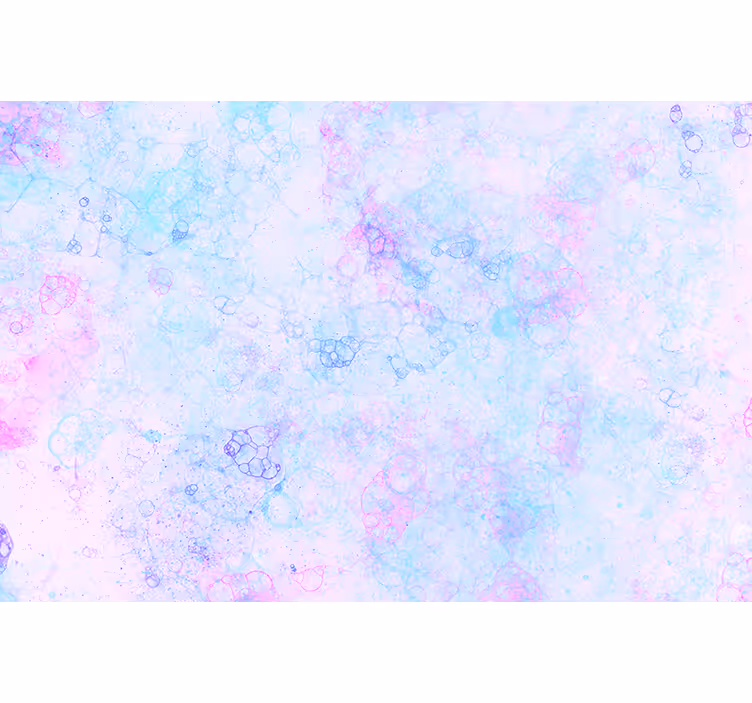 Tapisserie murale effet bulles roses et bleues - TenStickers