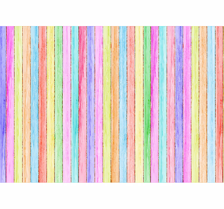 Tapisserie murale planches de bois de couleur - TenStickers