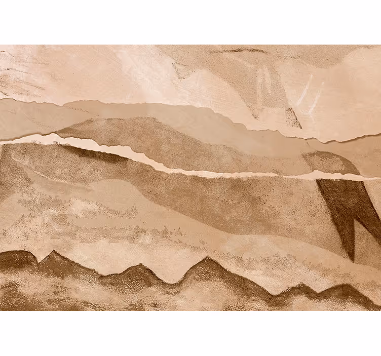Tapisserie murale beige bandes de papier - TenStickers