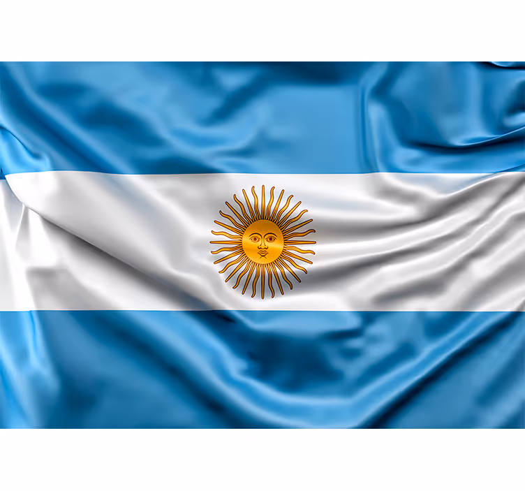 Tapisserie murale villes et de pays drapeau Argentine - TenStickers