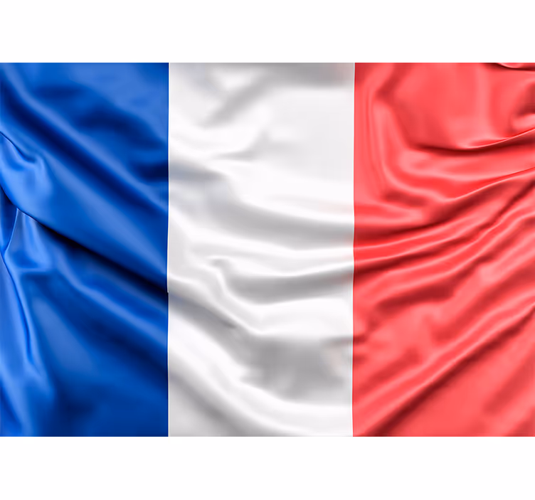 Tapisserie murale villes et de pays drapeau français - TenStickers