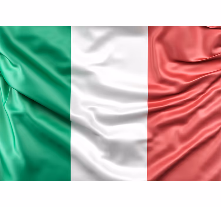 Tapisserie murale villes et de pays drapeau italien - TenStickers