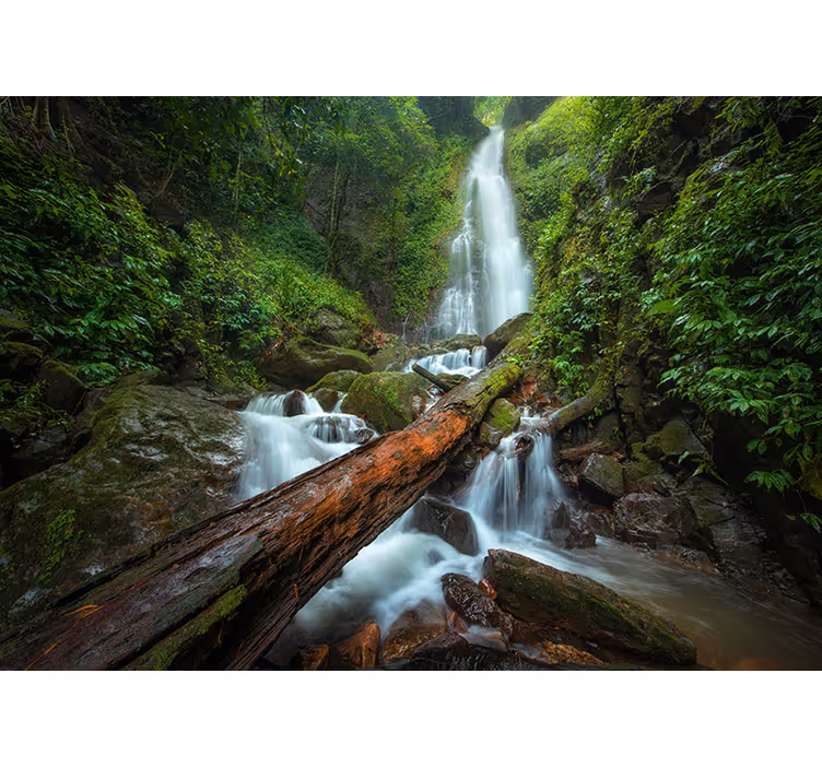 Tapisserie cascade chute paisible - TenStickers