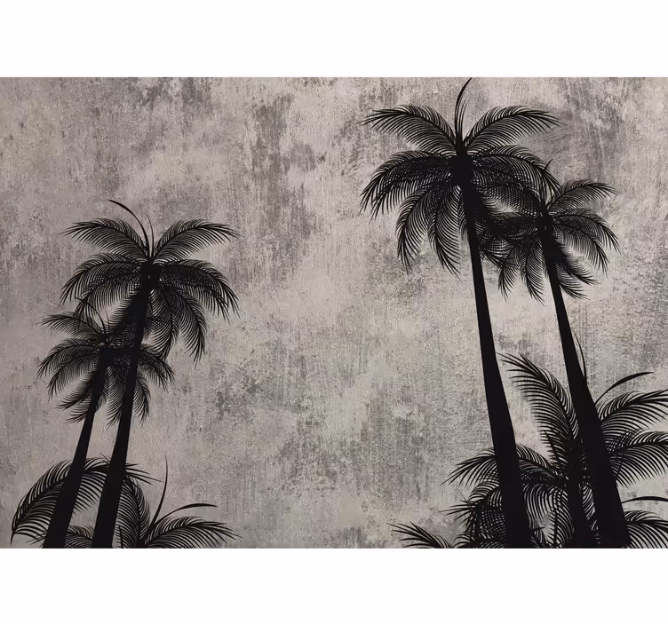 Papier peint nature paysage de béton tropical - TenStickers