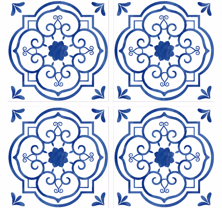 Dessous de verre motif floral complexe - TenStickers