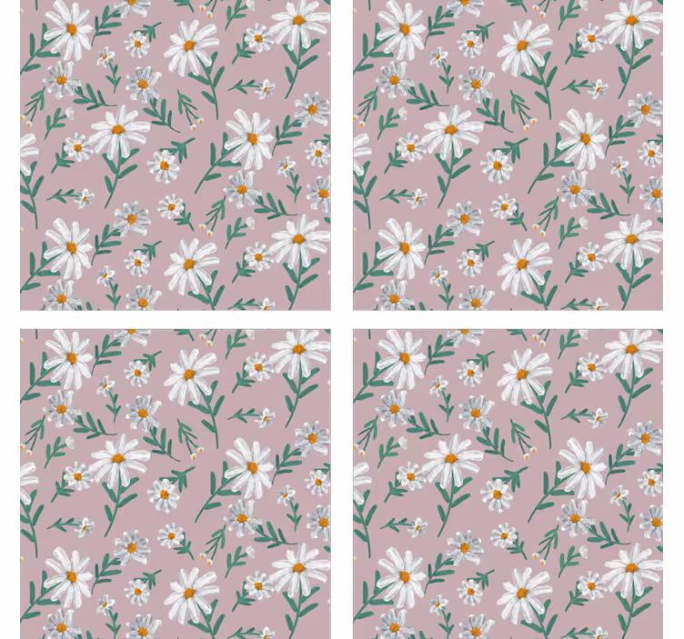 Dessous de verre fond motif floral - TenStickers