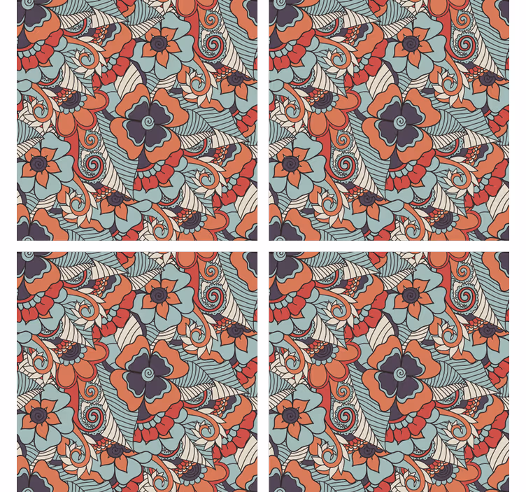 Dessous de verre motif floral - TenStickers