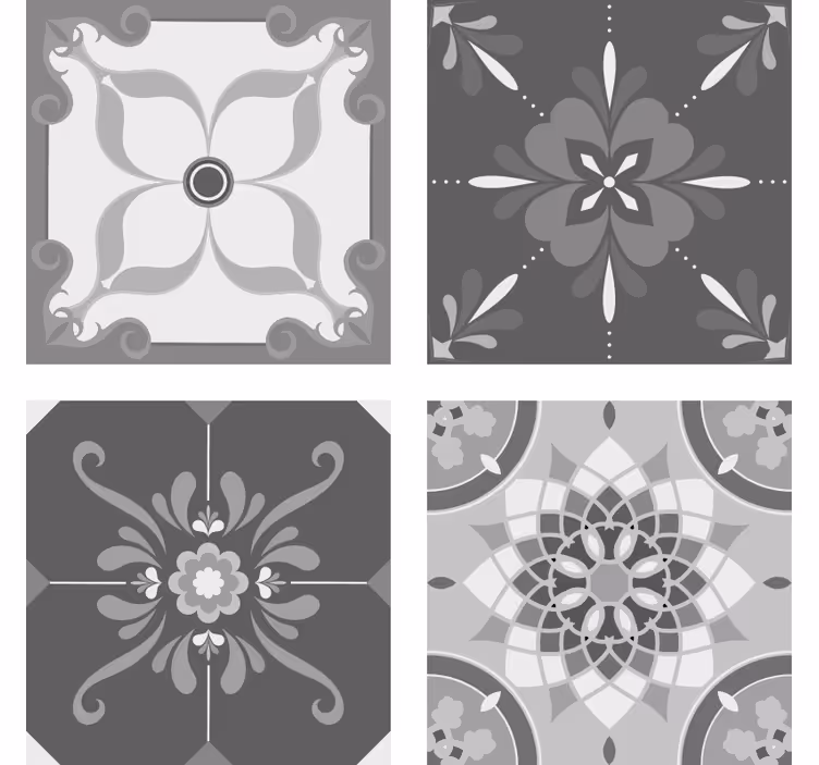 Dessous de verre motif gris complexe - TenStickers
