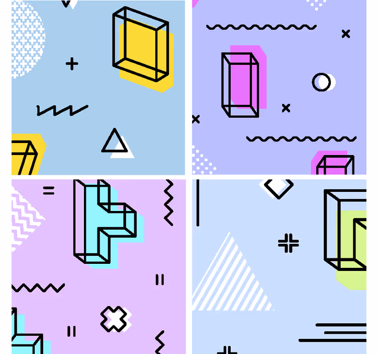 Dessous de verre geek motif géométrique amusant - TenStickers