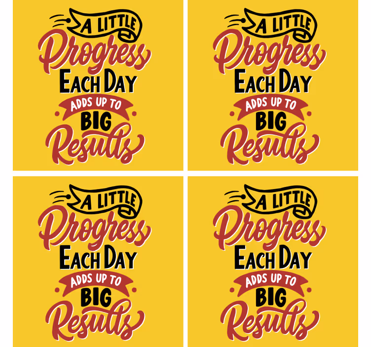 Dessous de verre citation art de phrases motivantes - TenStickers