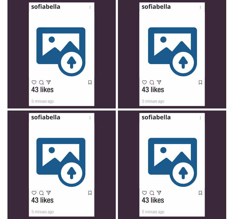 Dessous de verre personnalisable Instagram - TenStickers