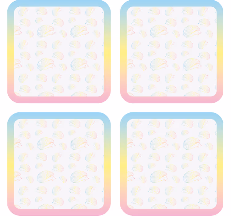 Dessous de verre personnalisable motif méduse coloré - TenStickers