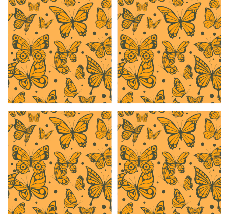 Dessous de verre motif papillon - TenStickers
