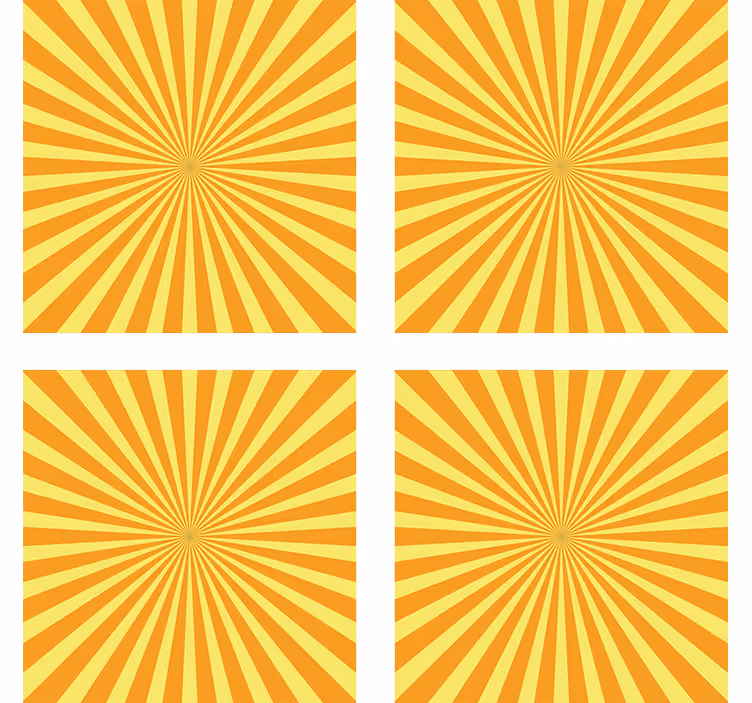 Dessous de verre motif éclat de soleil lumineux - TenStickers