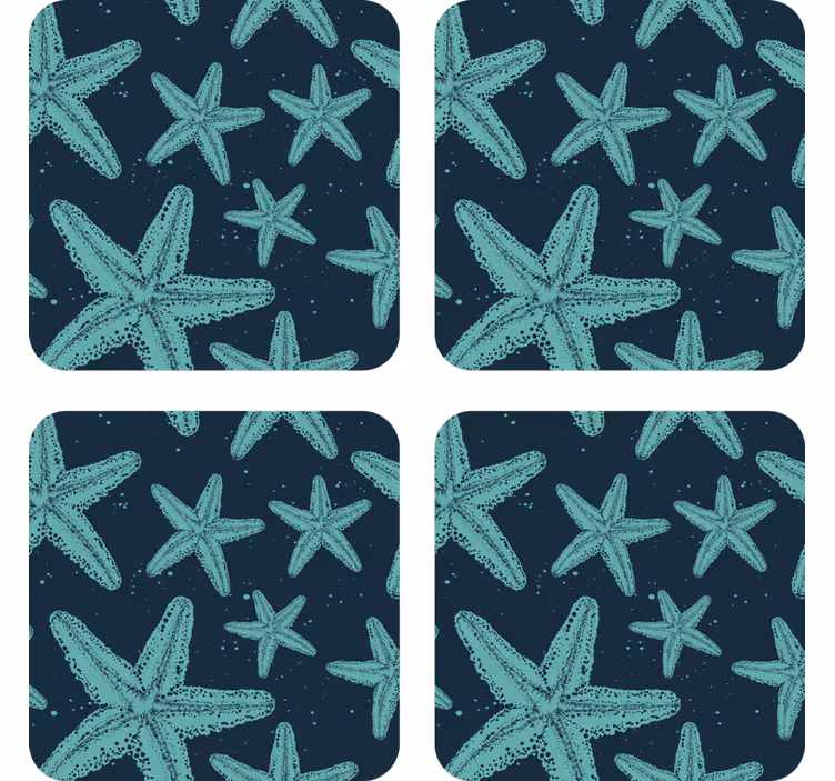 Dessous de verre geek motif étoile de mer - TenStickers