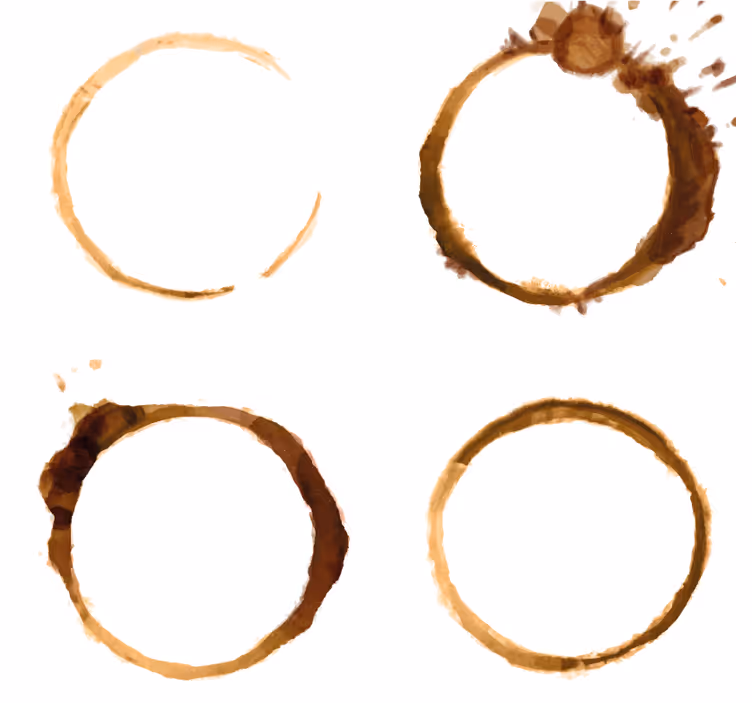 Dessous de verre motifs de taches de café - TenStickers