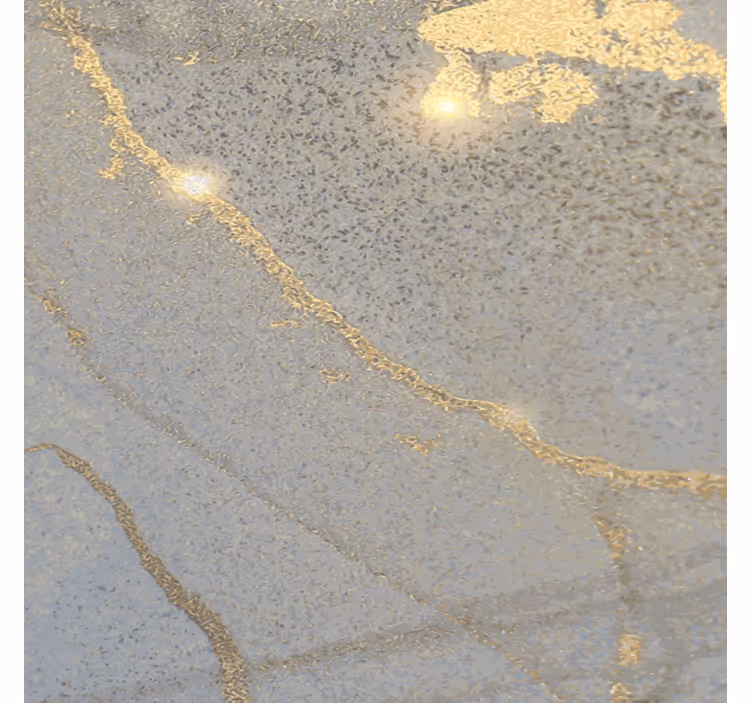 Dessous de verre surface en feuille dorée élégante - TenStickers