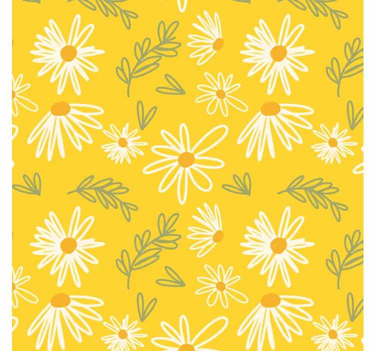 Dessous de verre motif floral marguerite - TenStickers
