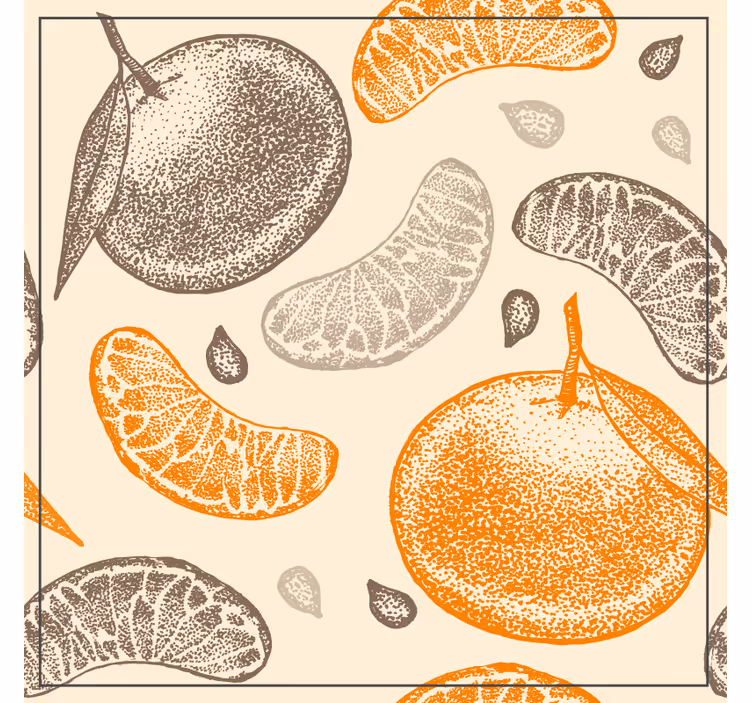 Dessous de verre motif fruits citrus - TenStickers