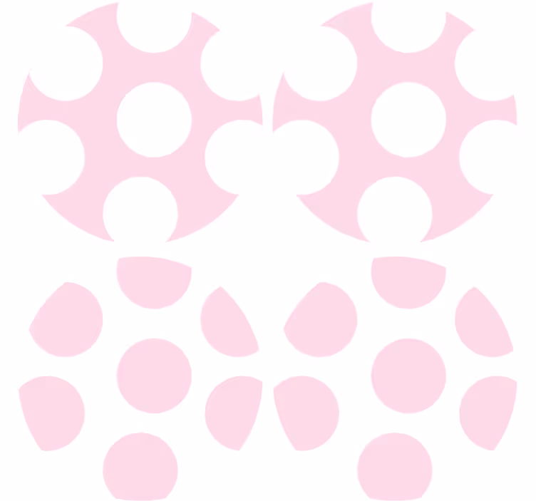 Dessous de verre motif pois doux - TenStickers
