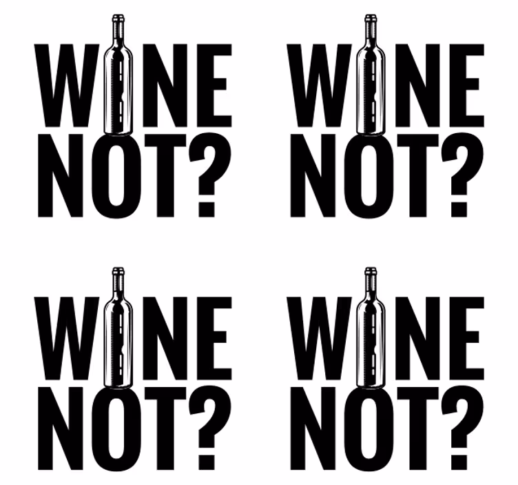 Dessous de verre citation phrase amusante bouteille vin - TenStickers