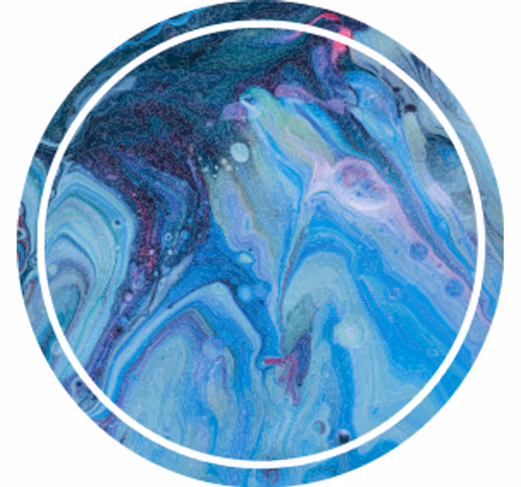 Dessous de verre motif bleu tourbillonnant - TenStickers