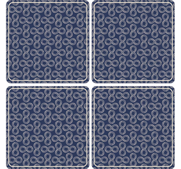 Dessous de verre bière motif infini marin - TenStickers