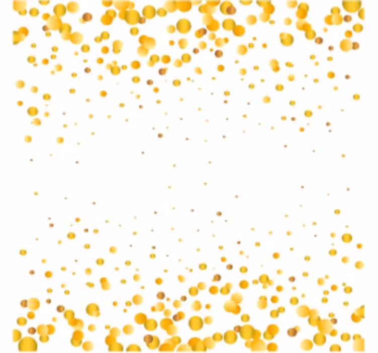 Dessous de verre motif circulaire jaune - TenStickers