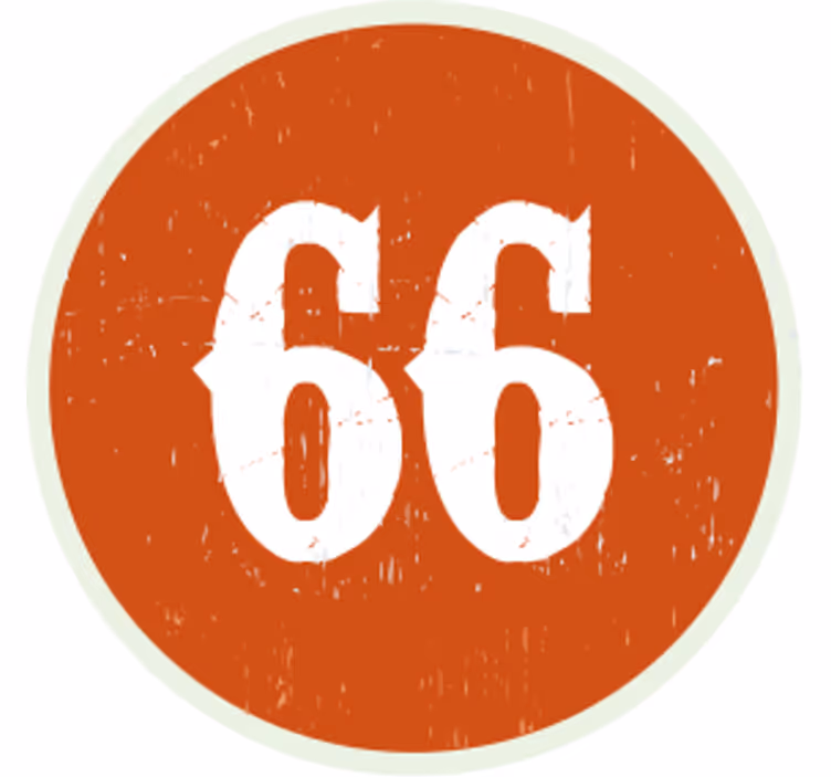 Dessous de verre personnalisable étiquette numéro circulaire - TenStickers