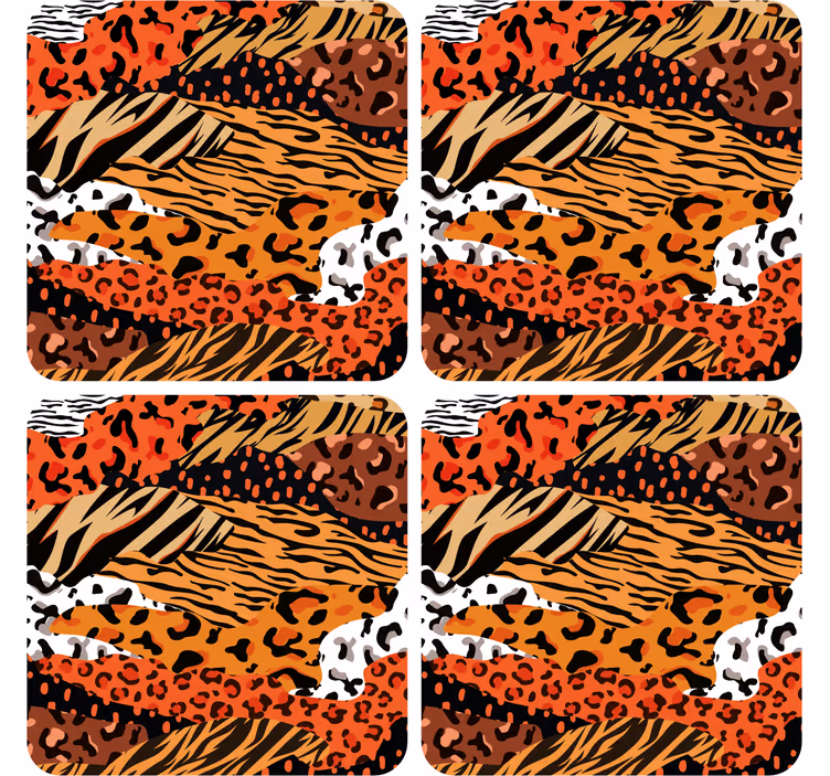 Dessous de verre motifs d'animaux féroces - TenStickers