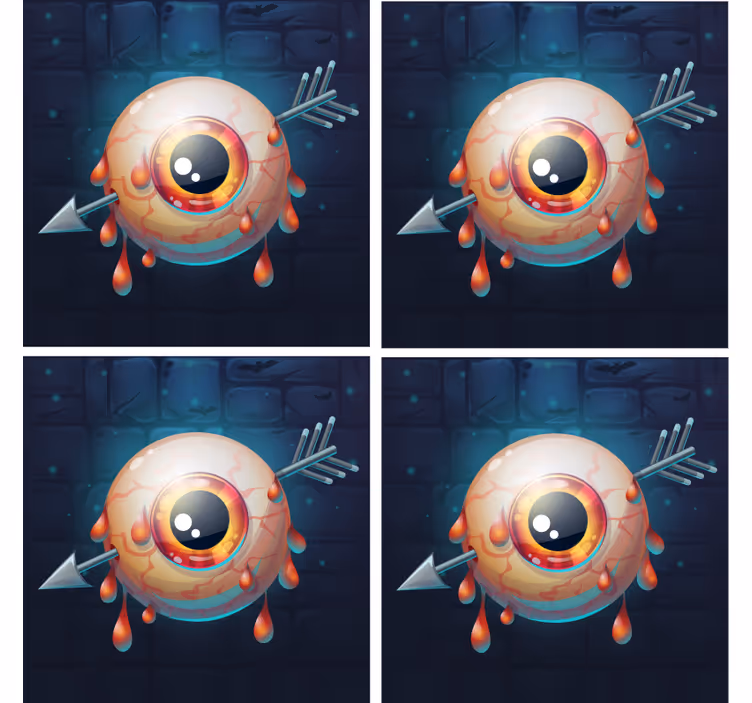 Dessous de verre halloween Œil qui coule - TenStickers