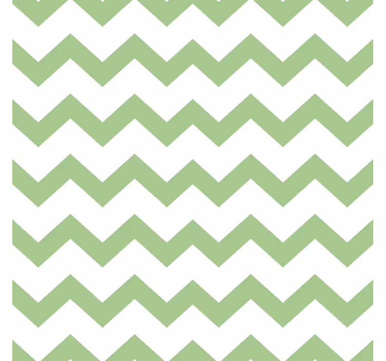 Dessous de verre motif chevron vert - TenStickers