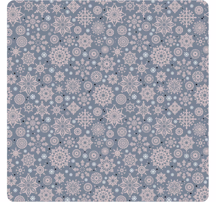 Dessous de verre noël motif floral d'hiver - TenStickers