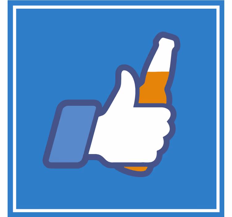 Dessous de verre bière thumbs up boisson - TenStickers