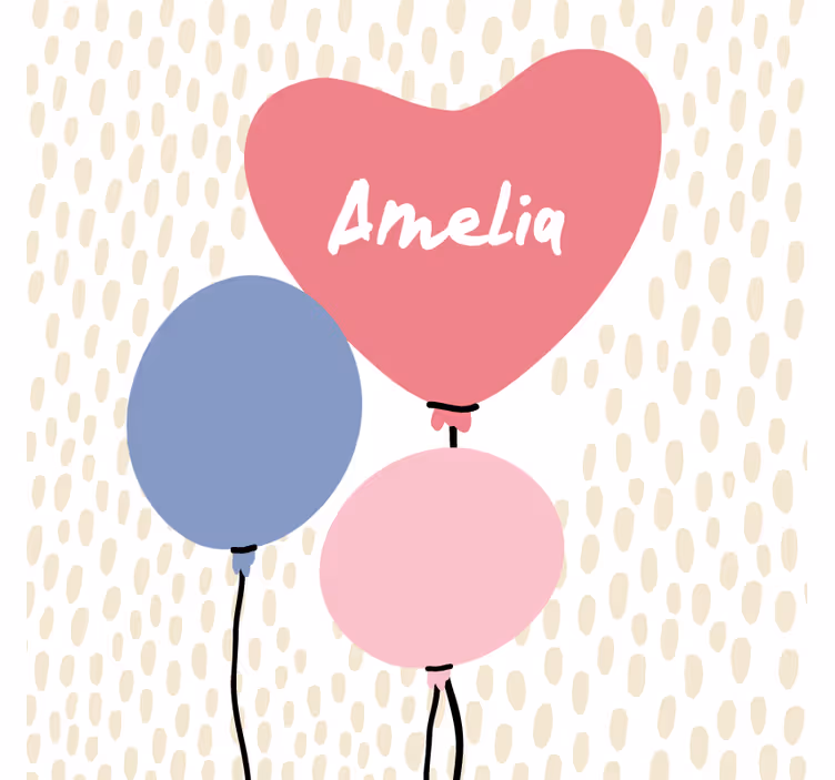 Dessous de verre mariage trio de ballons en cœur - TenStickers